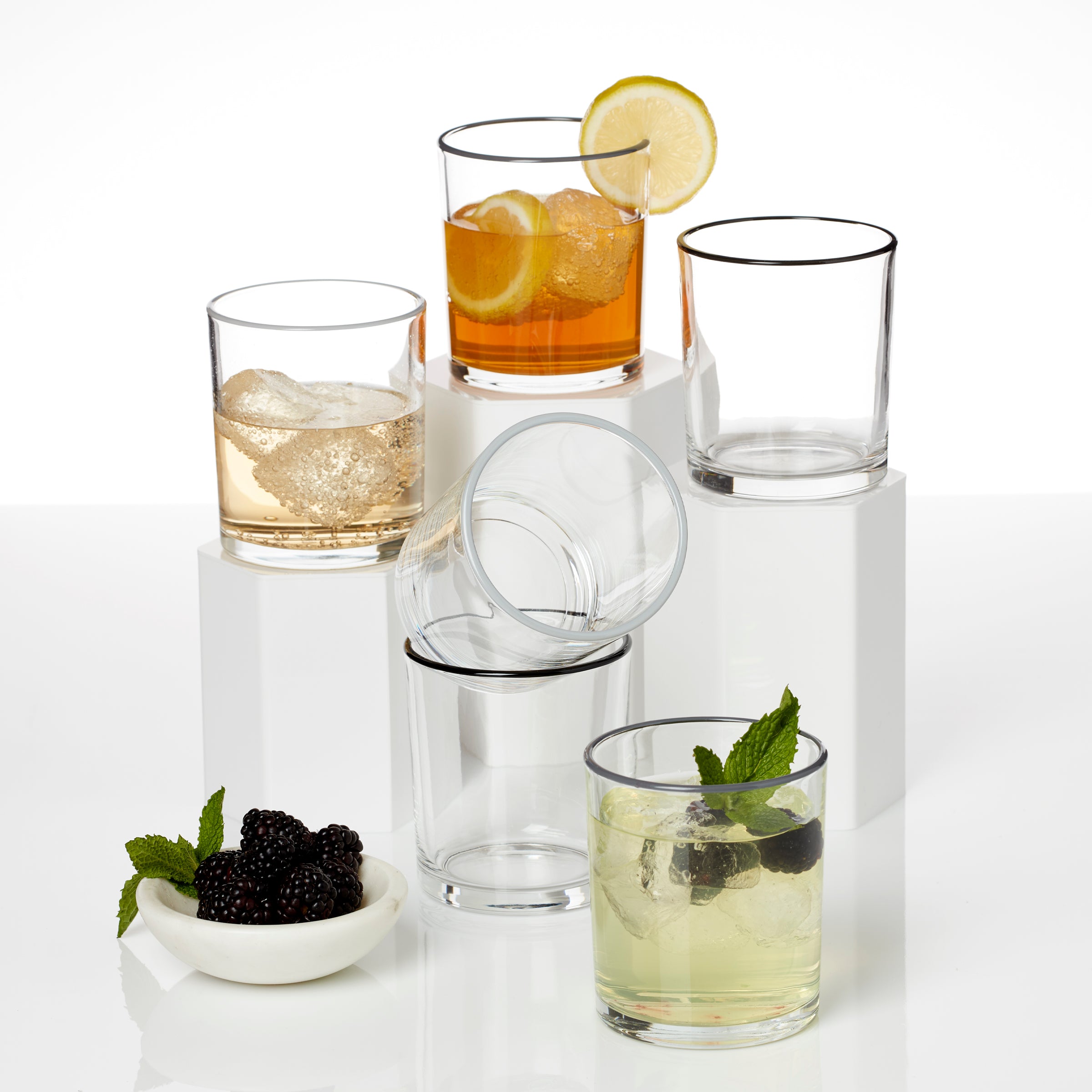 24 Seven Pumice Medium Tumbler - Set Of 6
